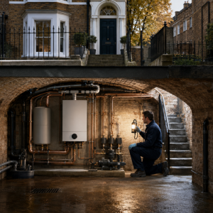 Boiler Services in Lambeth Basement and Low Level Plant Areas No Heating or Hot Water