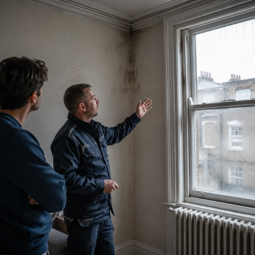 Damp Condensation and Uneven Heating Westminster London No Heating or Hot Water