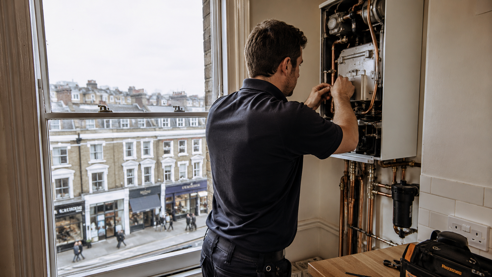 Flats Above Shops Rented homes and landlord-managed properties, Boiler Services in Camden