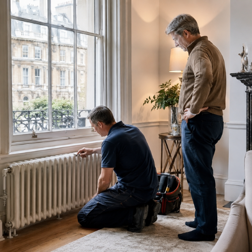 Heating circulation and radiator assessment Westminster London Commercial heating checks, Boiler Services in Camden