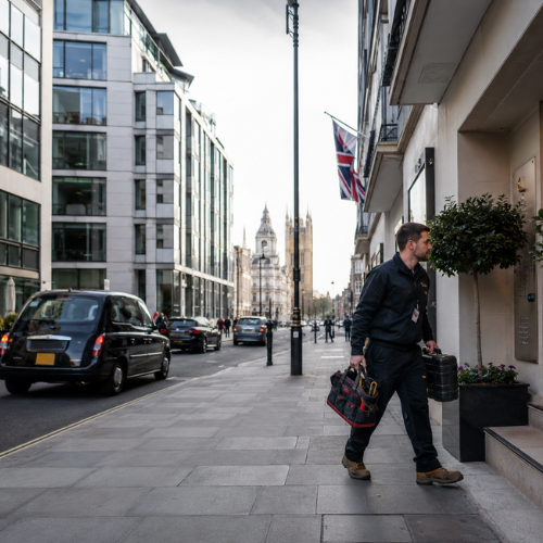 Victoria Street and Modern Mixed Use Developments Westminster London No Heating or Hot Water