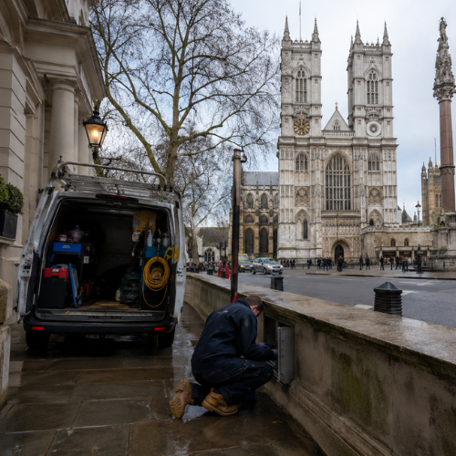 Westminster Abbey and Parliament Square Westminster London No Heating or Hot Water